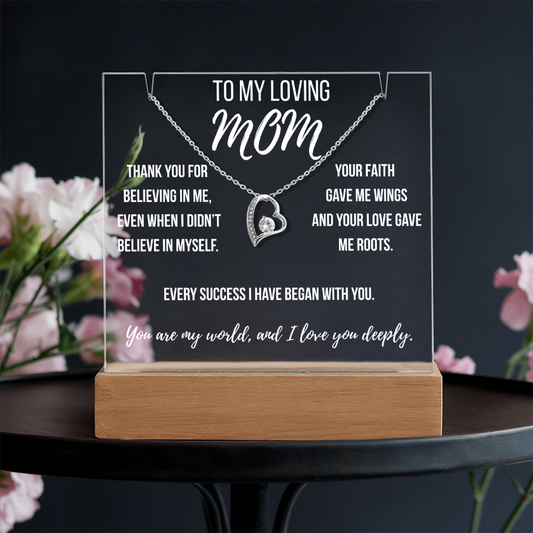 Mom - Thank you for believing in me.