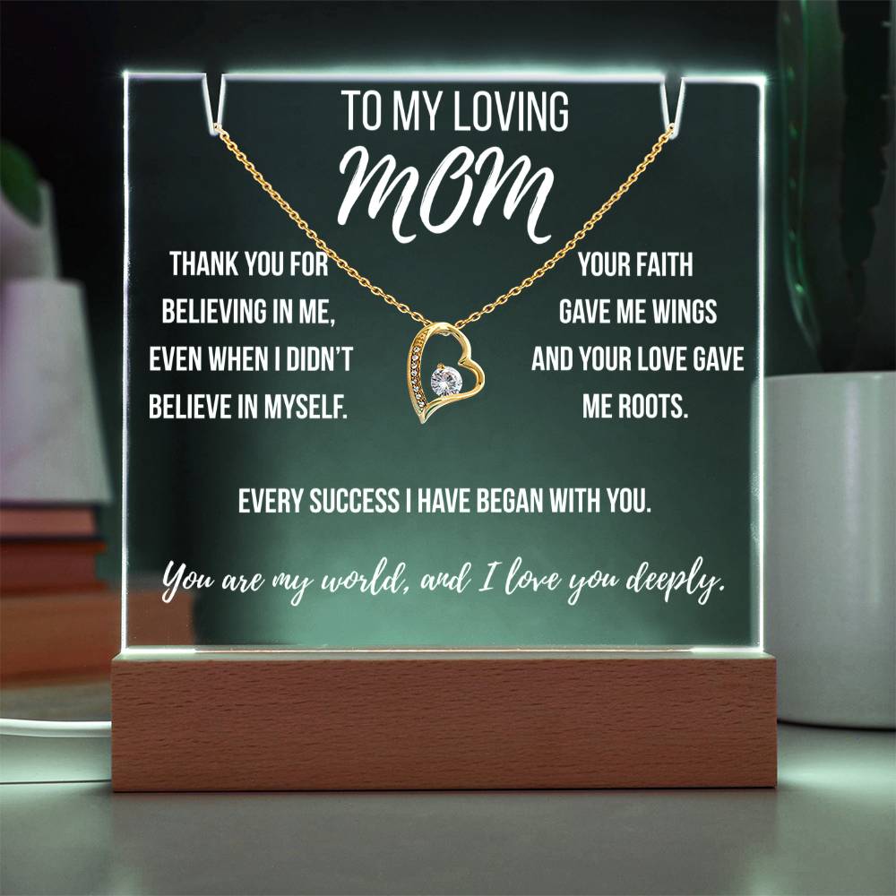 Mom - Thank you for believing in me.