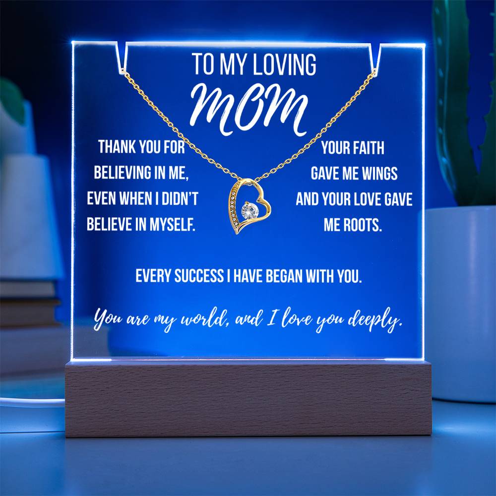Mom - Thank you for believing in me.