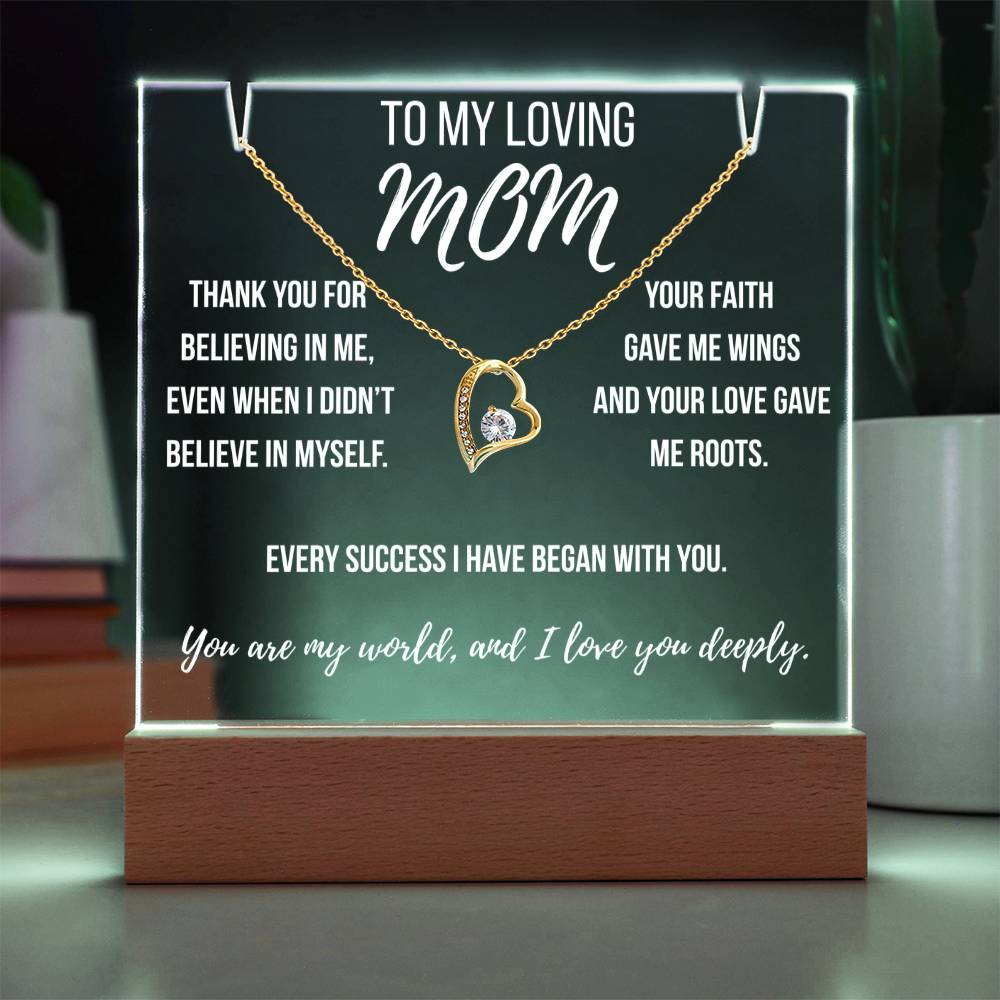 Mom - Thank you for believing in me.