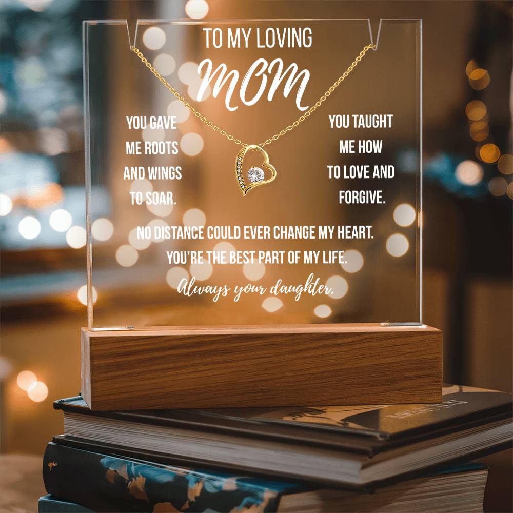 Mom- You gave me roots and wings to soar.