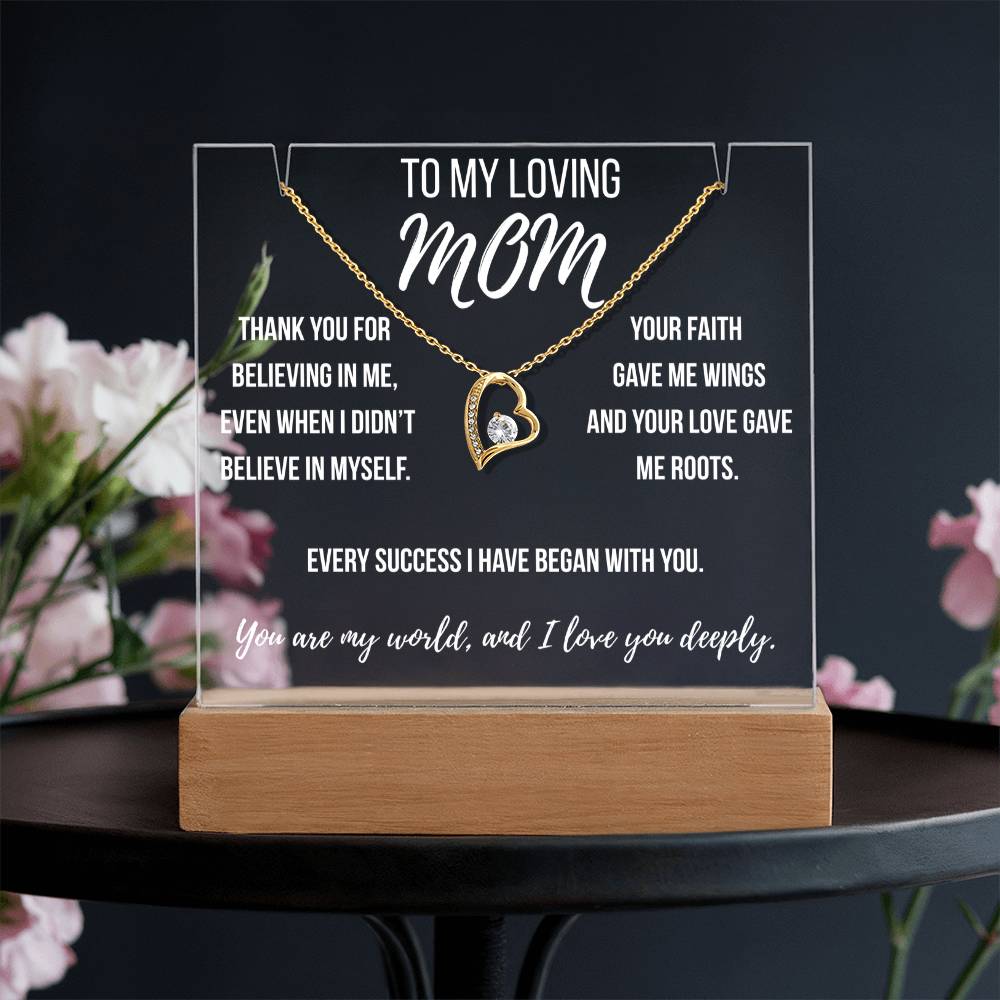 Mom - Thank you for believing in me.