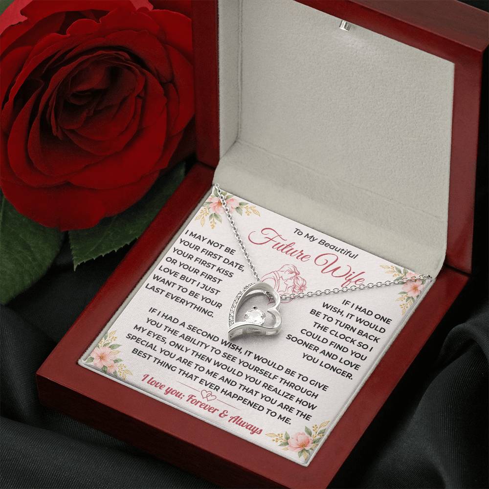 Future Wife Gift, "Best Thing That Ever Happened To me" Heart Necklace