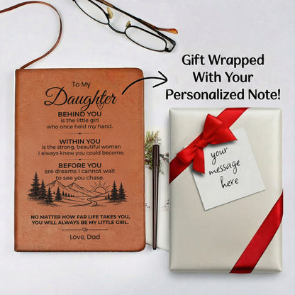 Daughter Journal Gift with Personalized Note and Wrap