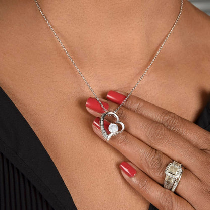 Forever Love Wife Necklace with Heartfelt Message Card
