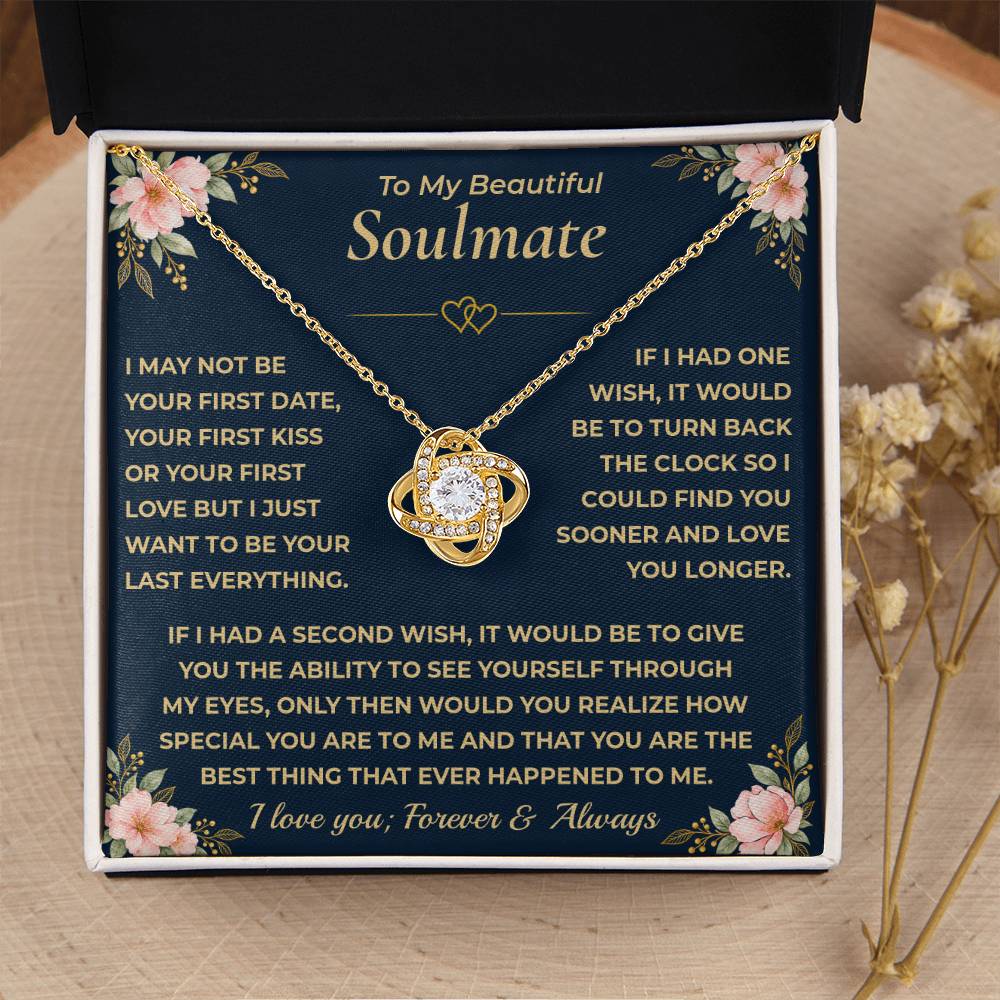 To My Soulmate Forever Love Necklace