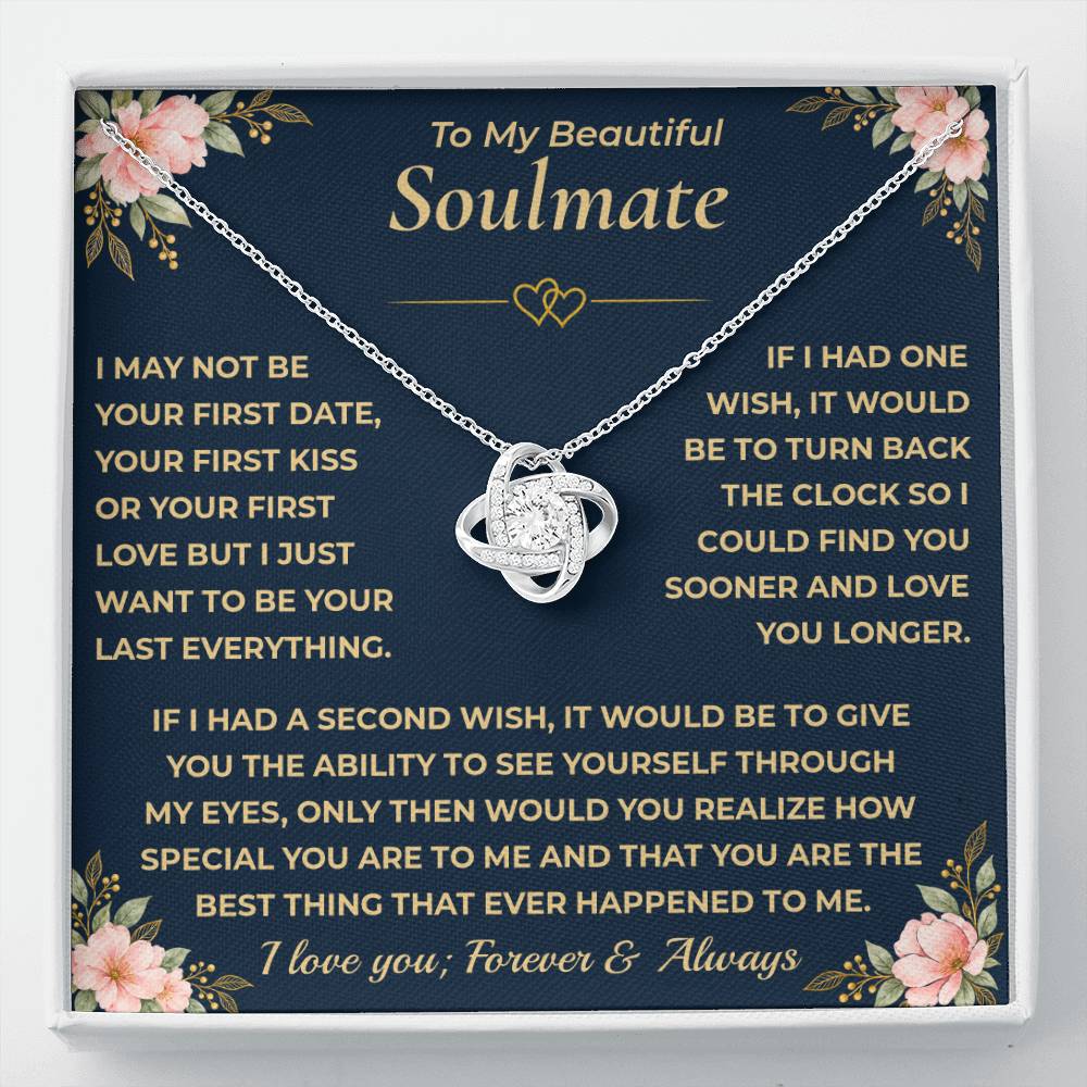To My Soulmate Forever Love Necklace