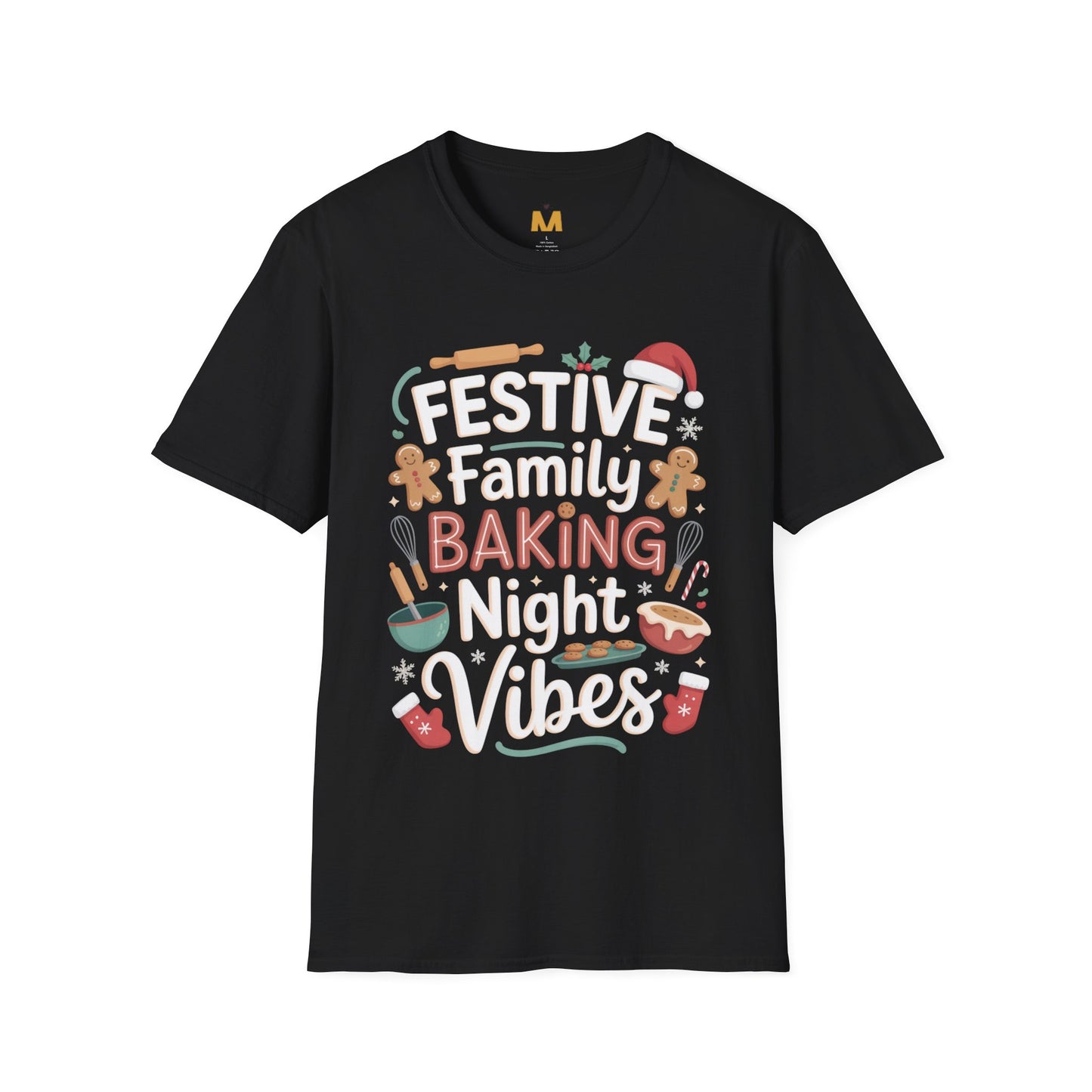 Festive Family Baking Night Vibes T-Shirt