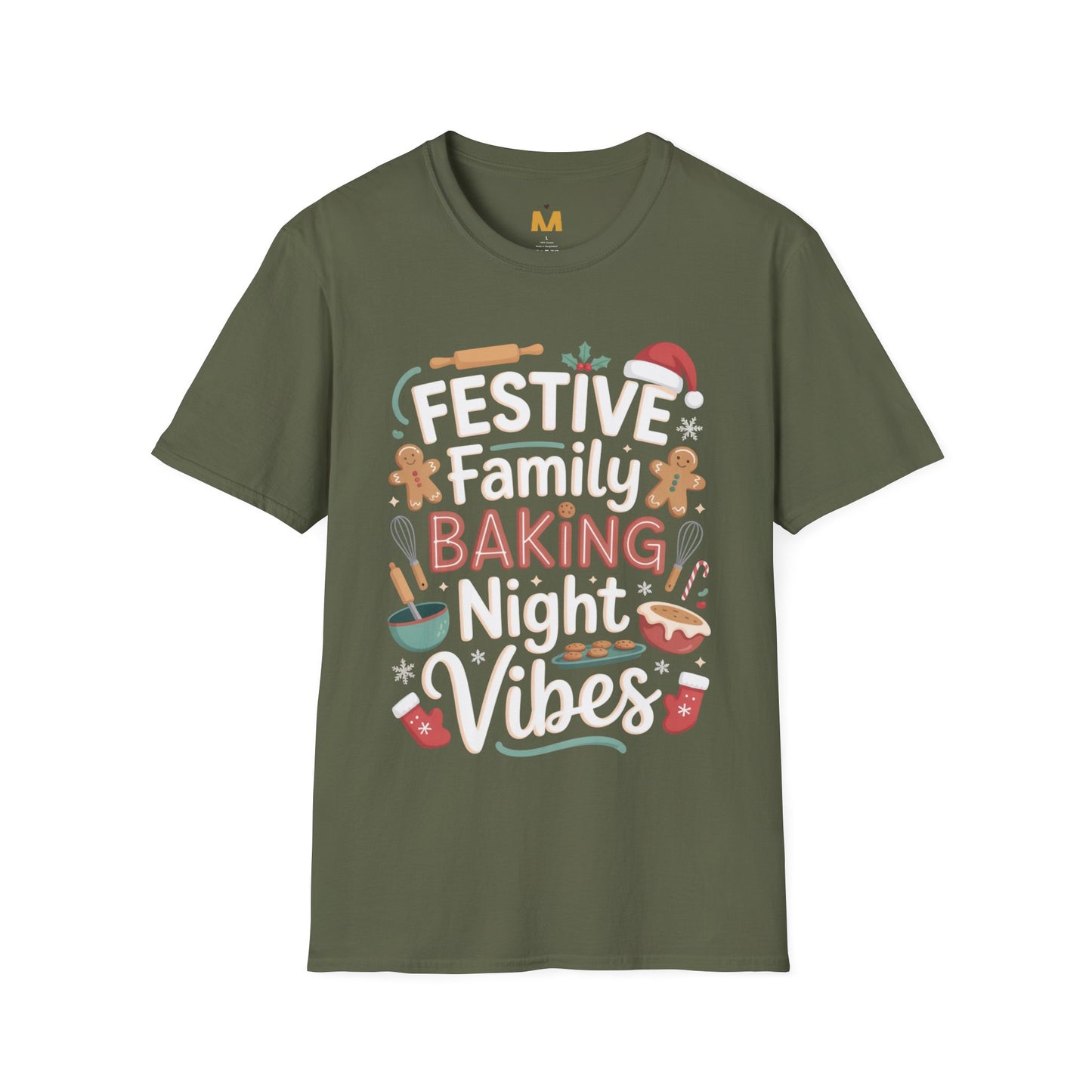 Festive Family Baking Night Vibes T-Shirt