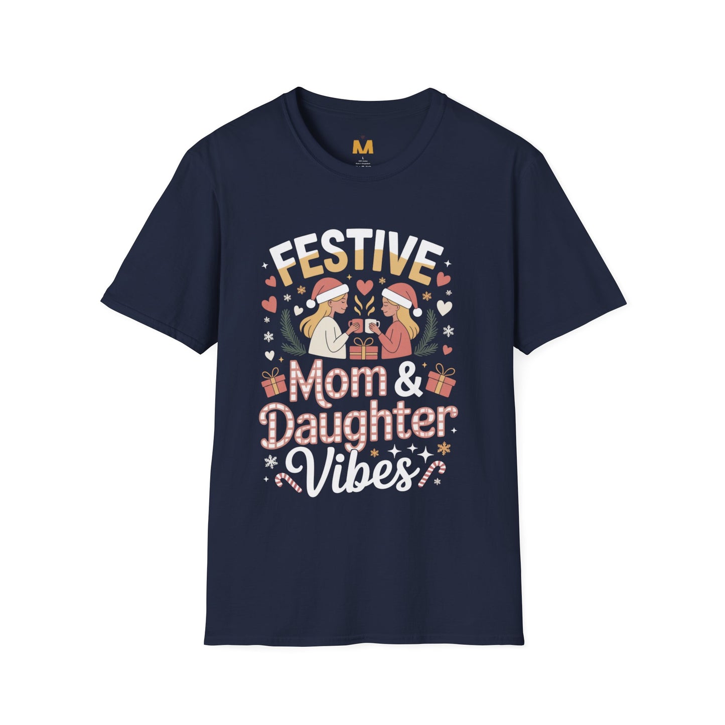 Festive Mom and Daughter Vibes T-Shirt