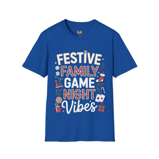 Festive Family Game Night Vibes T-Shirt