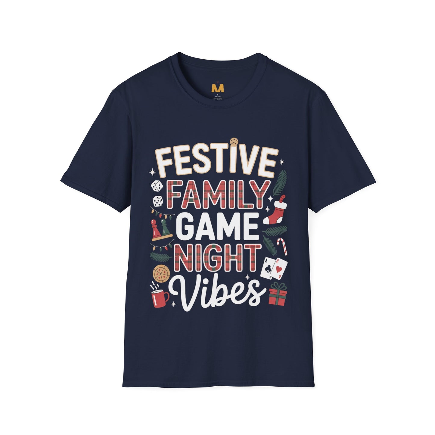 Festive Family Game Night Vibes T-Shirt