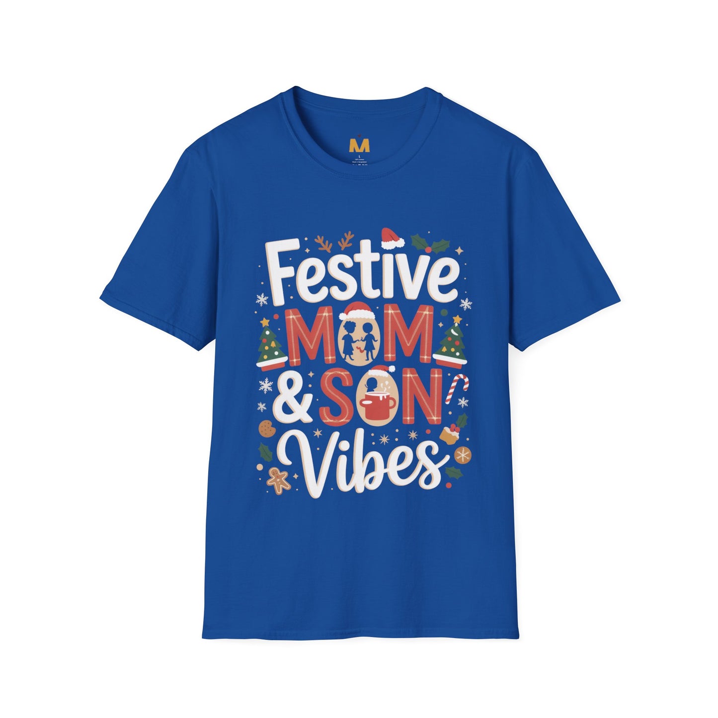 Festive Mom and Son Vibes T-shirt