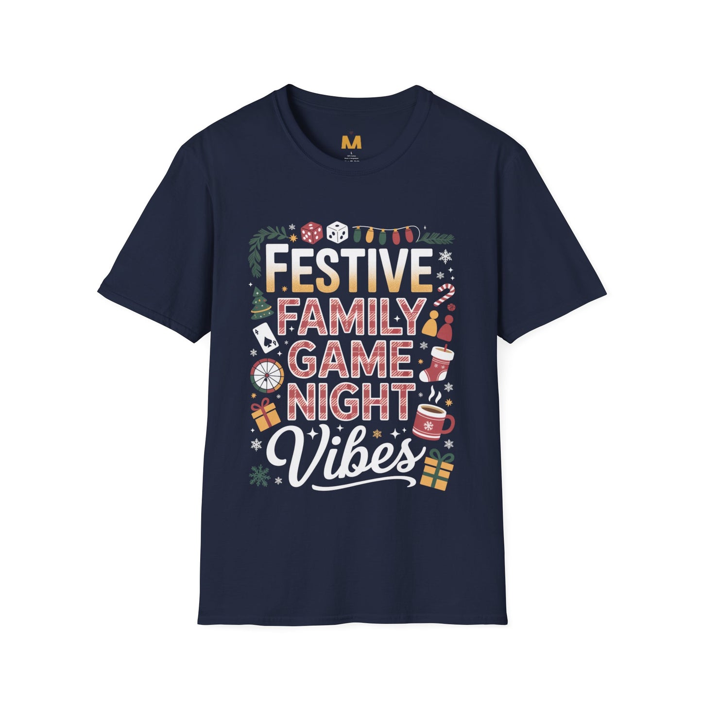 Festive Family Game Night Vibes T-Shirt