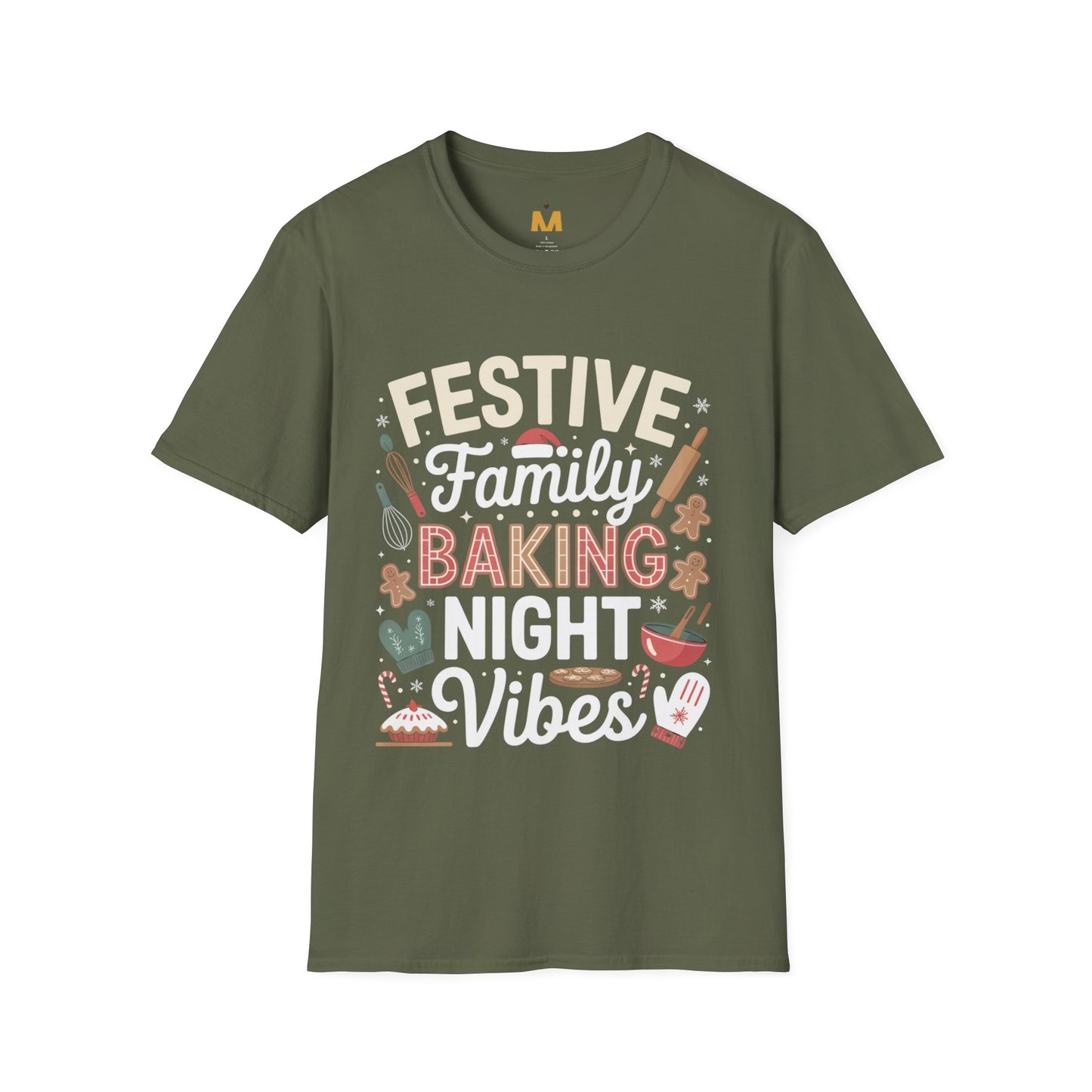 Festive Family Baking Night Vibes T-Shirt