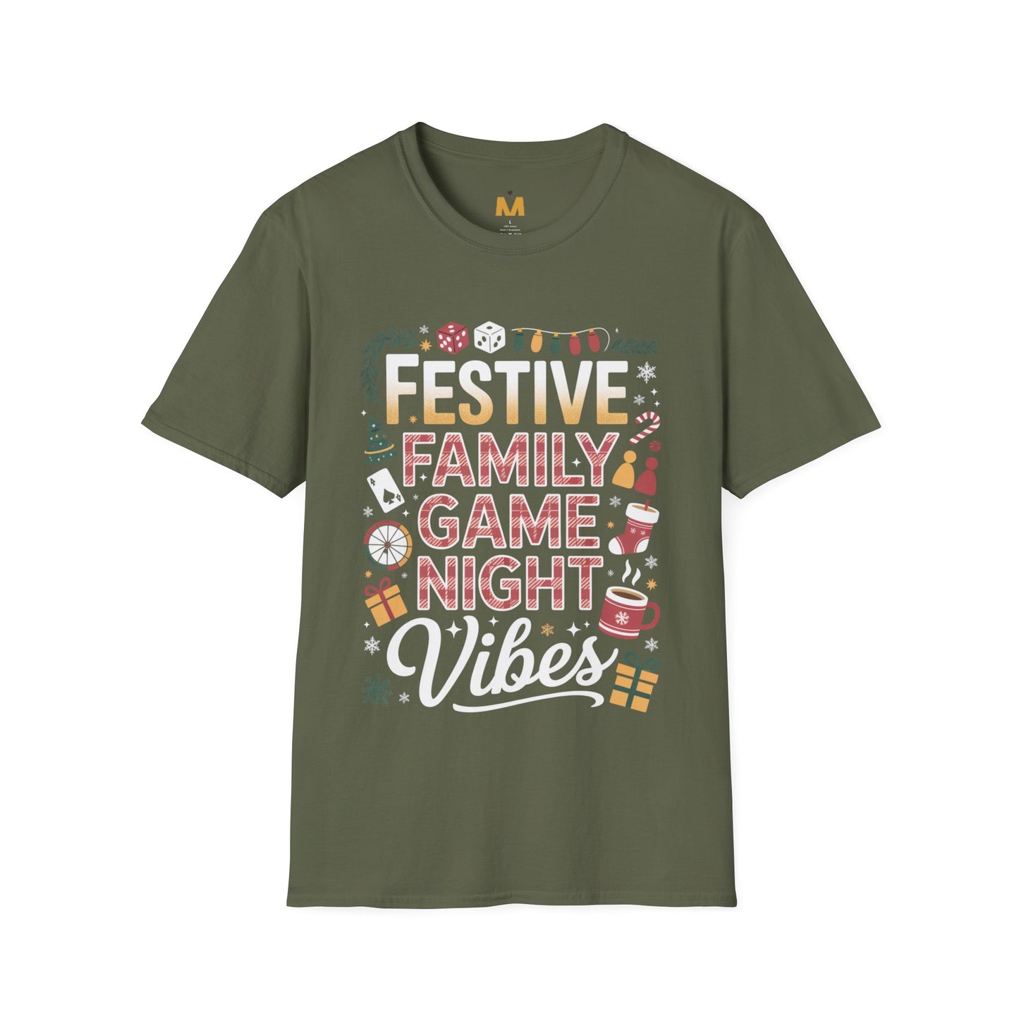 Festive Family Game Night Vibes T-Shirt