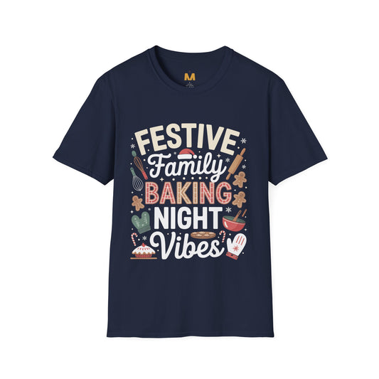 Festive Family Baking Night Vibes T-Shirt