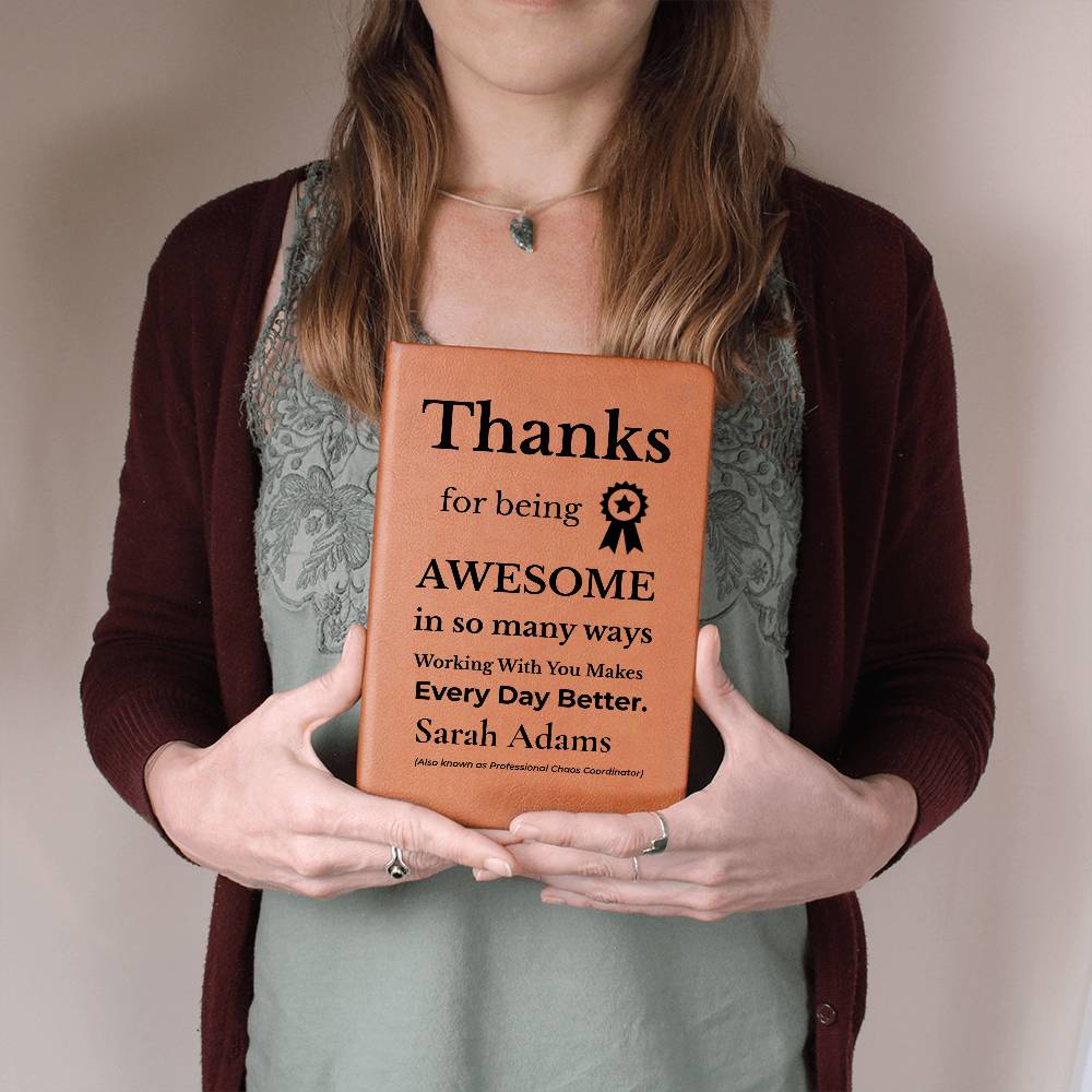 Personalized Thank You Journal for an Awesome Coworker