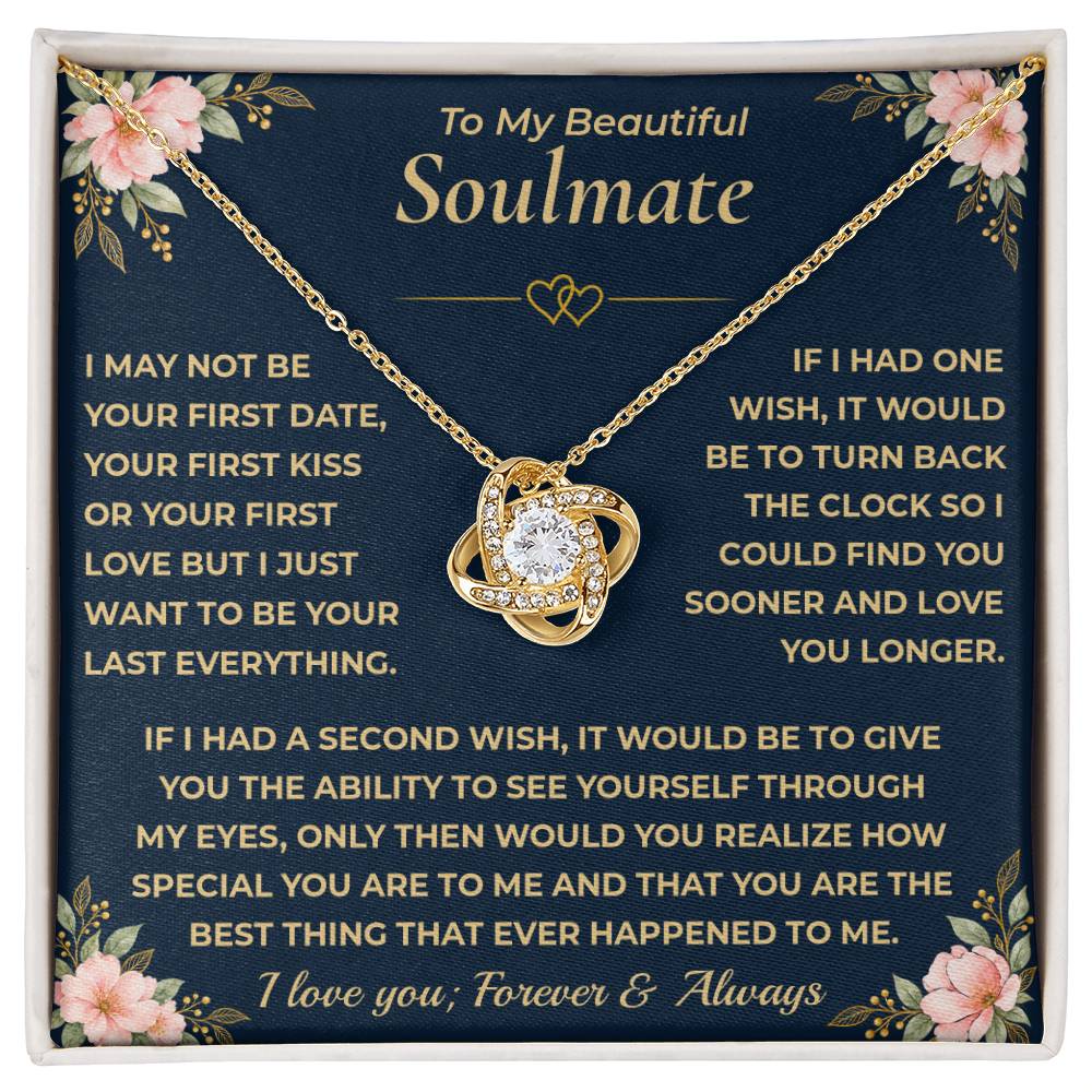 To My Soulmate Forever Love Necklace