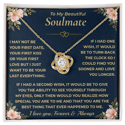 To My Soulmate Forever Love Necklace
