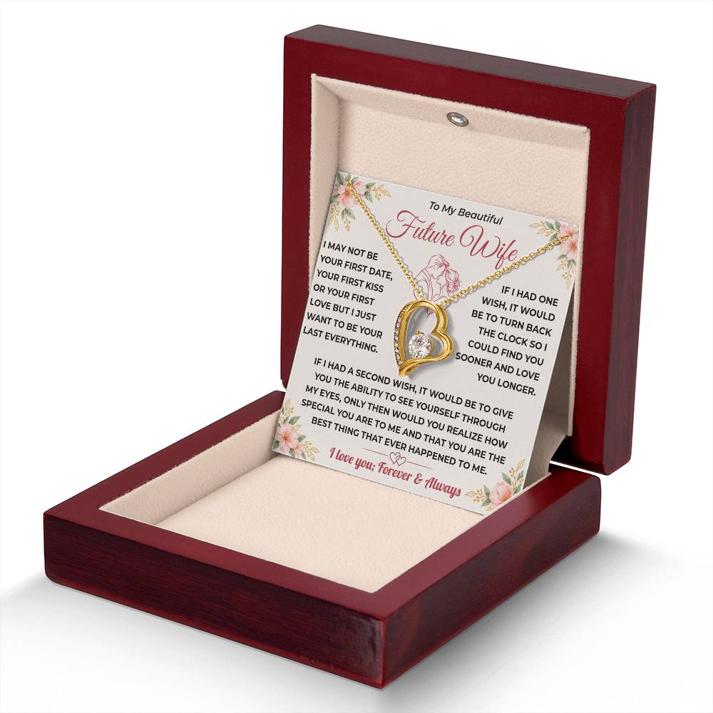 Future Wife Gift, "Best Thing That Ever Happened To me" Heart Necklace