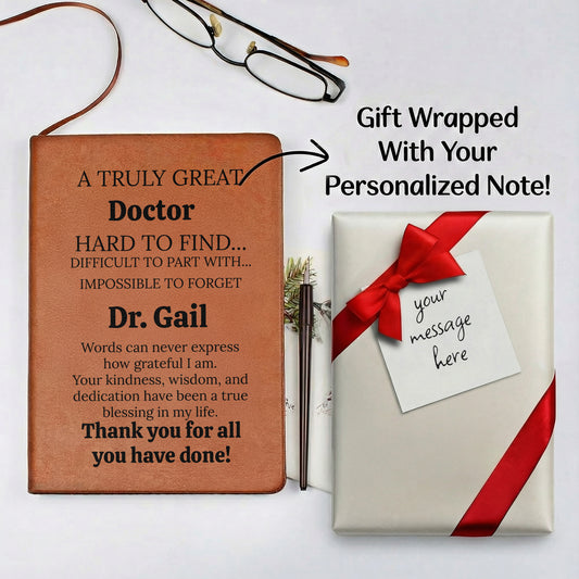 Personalized Thank You Journal Gift for a Doctor
