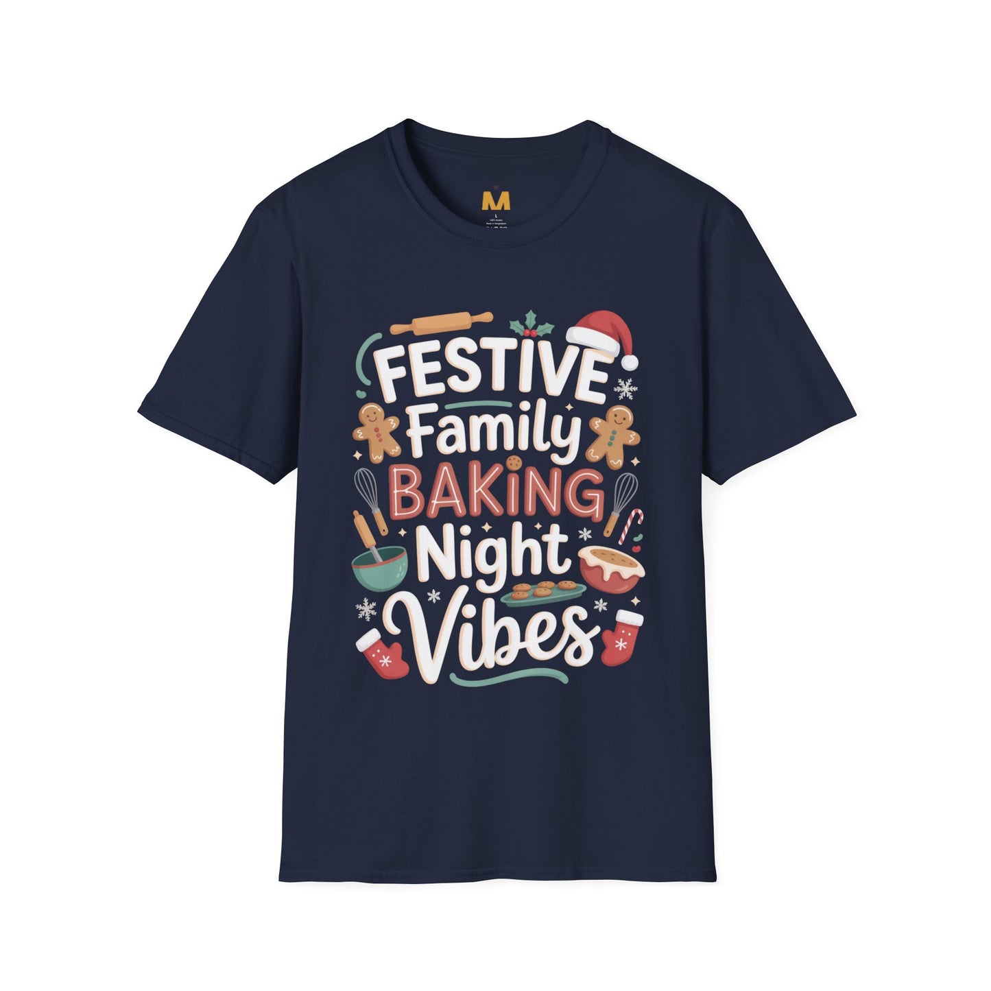 Festive Family Baking Night Vibes T-Shirt