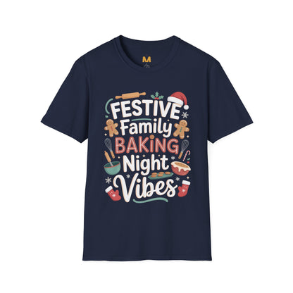 Festive Family Baking Night Vibes T-Shirt