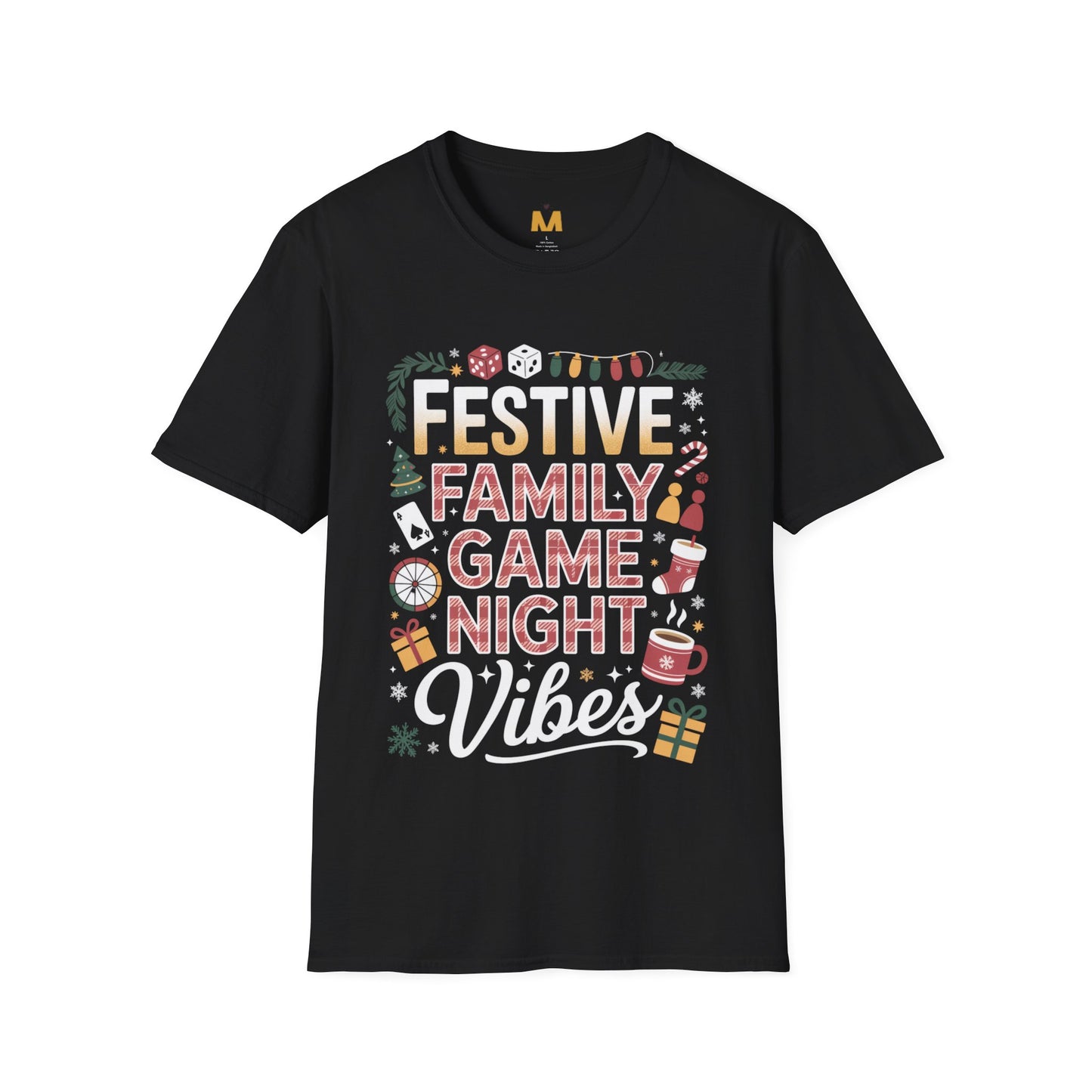 Festive Family Game Night Vibes T-Shirt