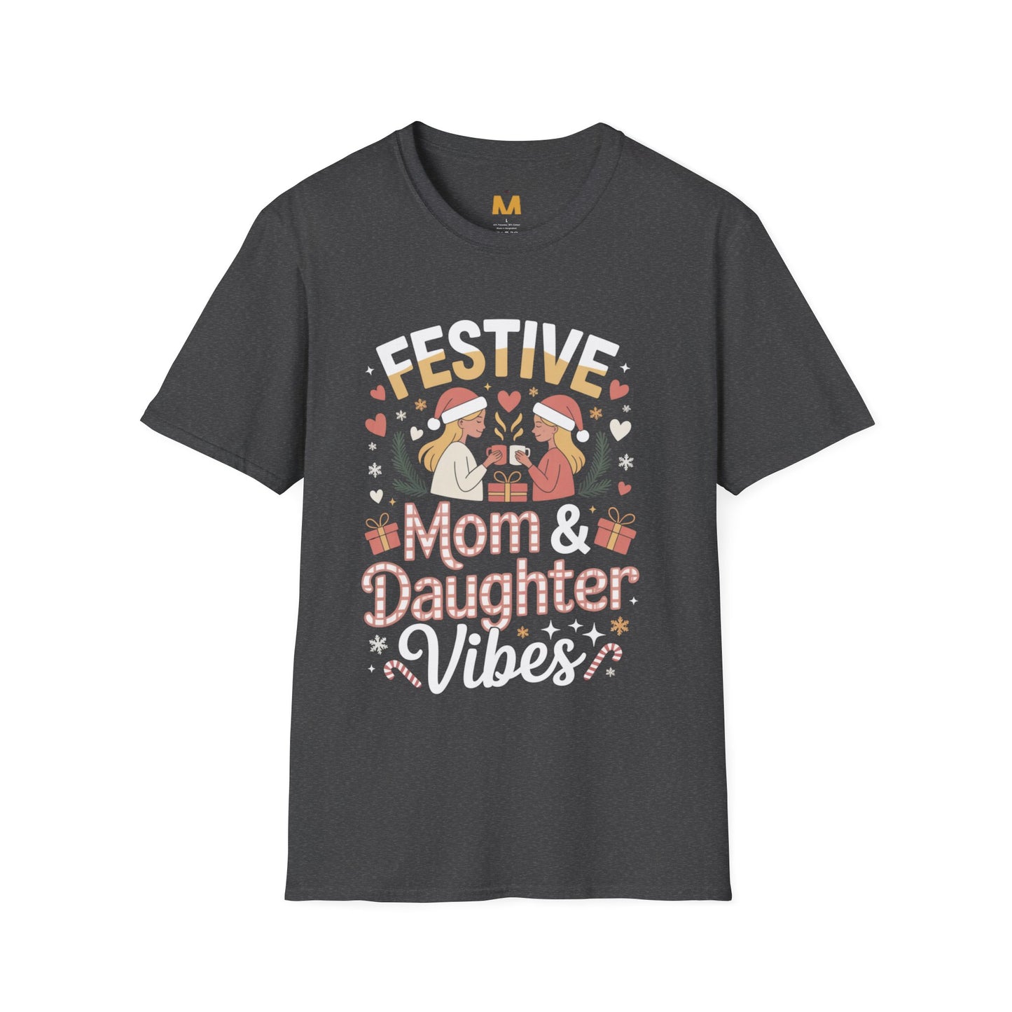 Festive Mom and Daughter Vibes T-Shirt