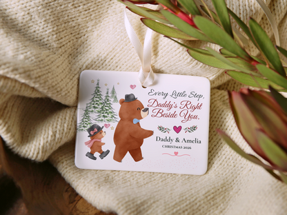 Personalized Daddy and Daughter Christmas Ornament