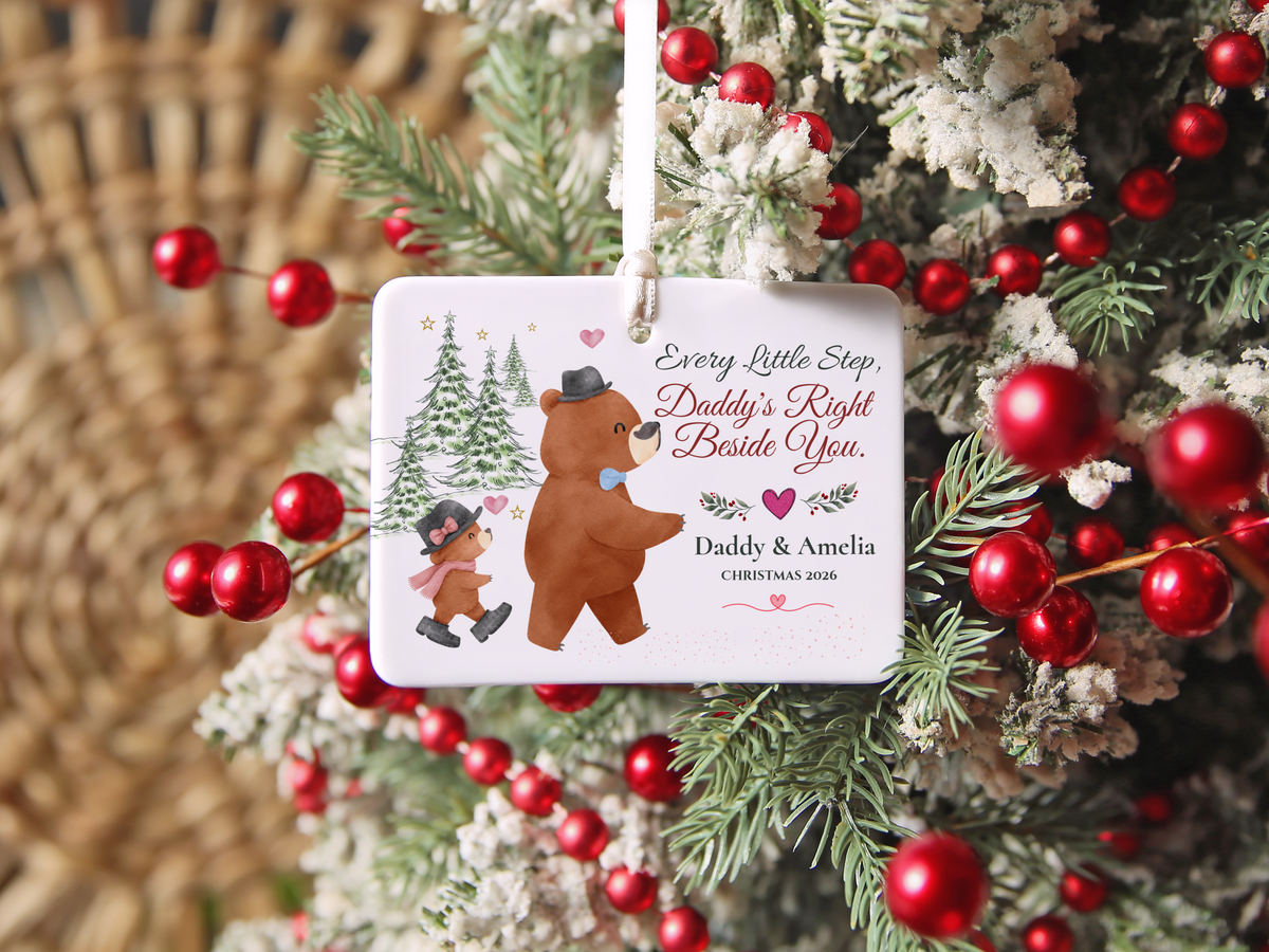 Personalized Daddy and Daughter Christmas Ornament