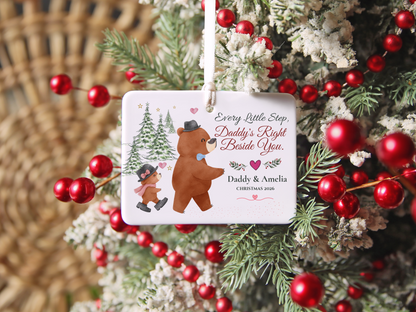 Personalized Daddy and Daughter Christmas Ornament