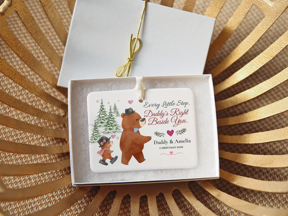 Personalized Daddy and Daughter Christmas Ornament