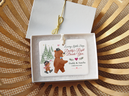 Personalized Daddy and Daughter Christmas Ornament