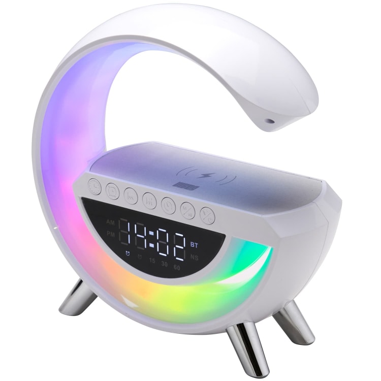 3-in-1 LED Speaker, Alarm Clock & Wireless Charger