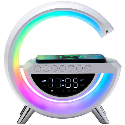 3-in-1 LED Speaker, Alarm Clock & Wireless Charger