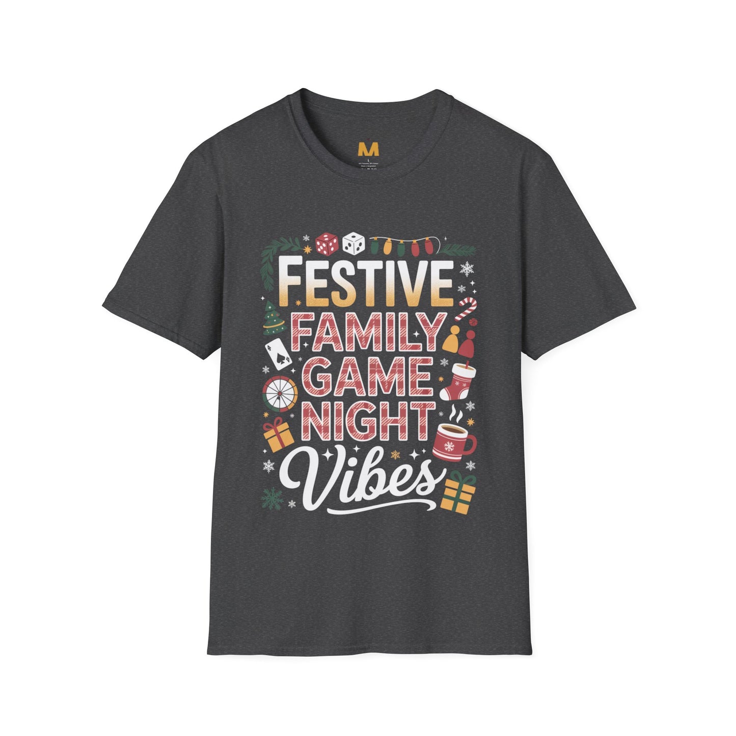 Festive Family Game Night Vibes T-Shirt