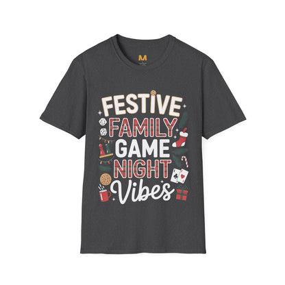 Festive Family Game Night Vibes T-Shirt