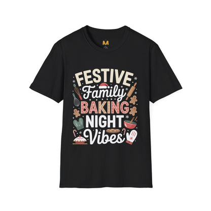 Festive Family Baking Night Vibes T-Shirt