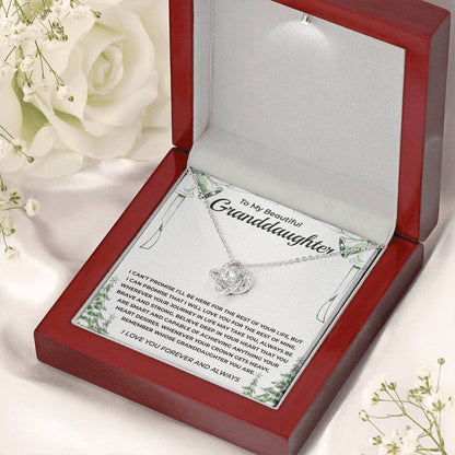 To My Granddaughter - Love Knot Necklace