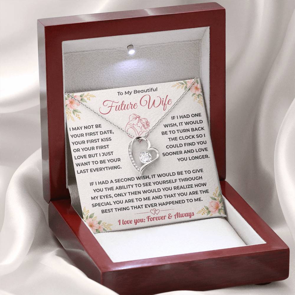 Future Wife Gift, "Best Thing That Ever Happened To me" Heart Necklace