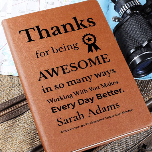 Personalized Thank You Journal for an Awesome Coworker