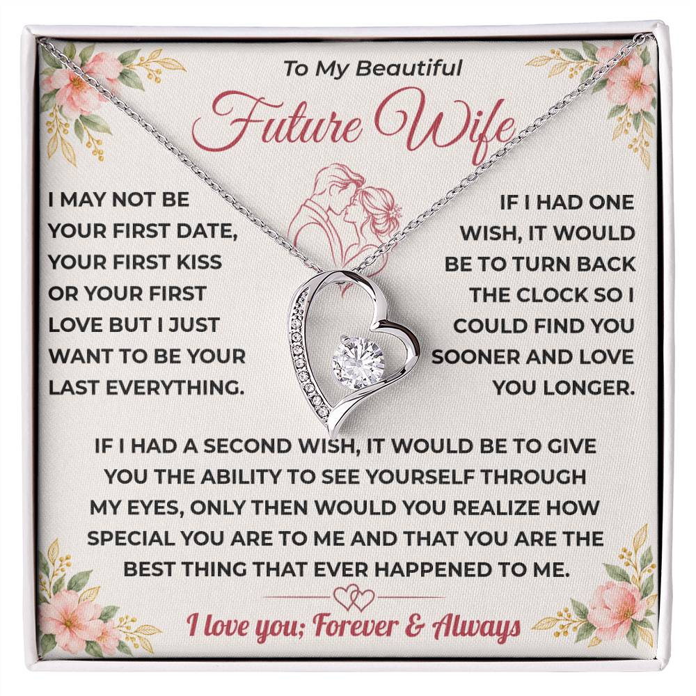 Future Wife Gift, "Best Thing That Ever Happened To me" Heart Necklace
