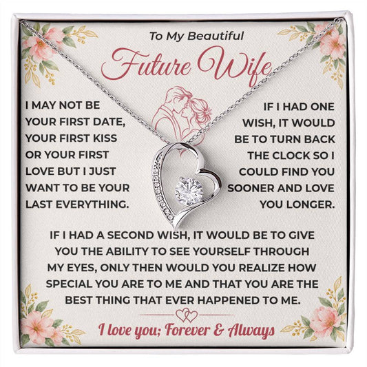 Future Wife Gift, "Best Thing That Ever Happened To me" Heart Necklace