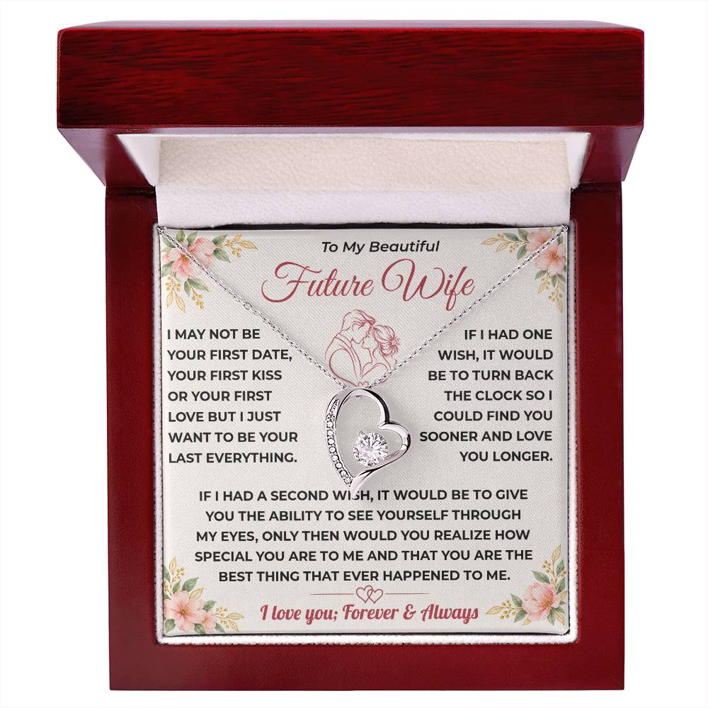 Future Wife Gift, "Best Thing That Ever Happened To me" Heart Necklace