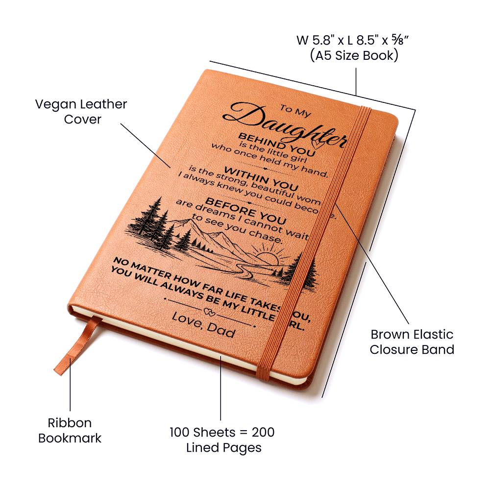 Daughter Journal Gift with Personalized Note and Wrap
