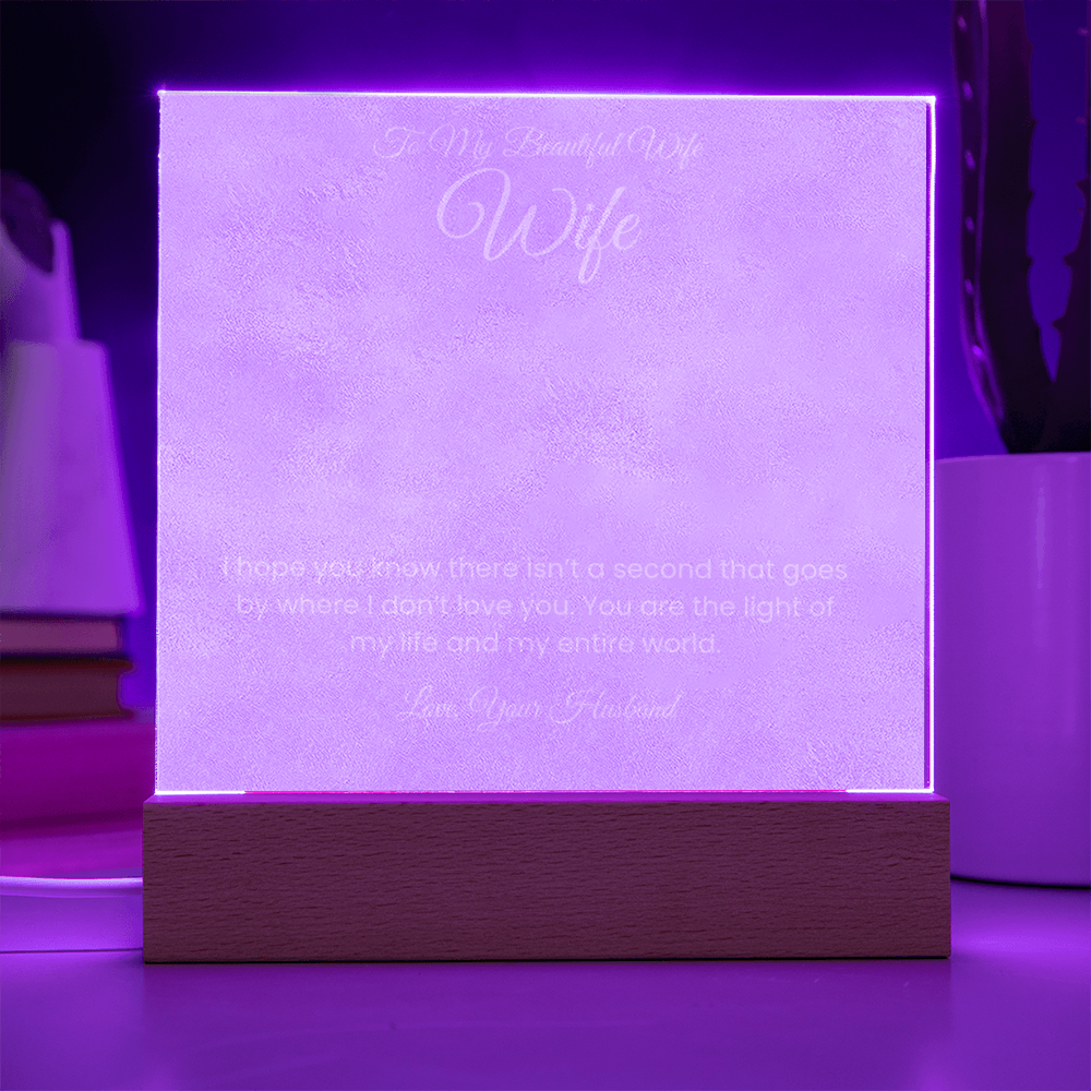 To My beautiful wife