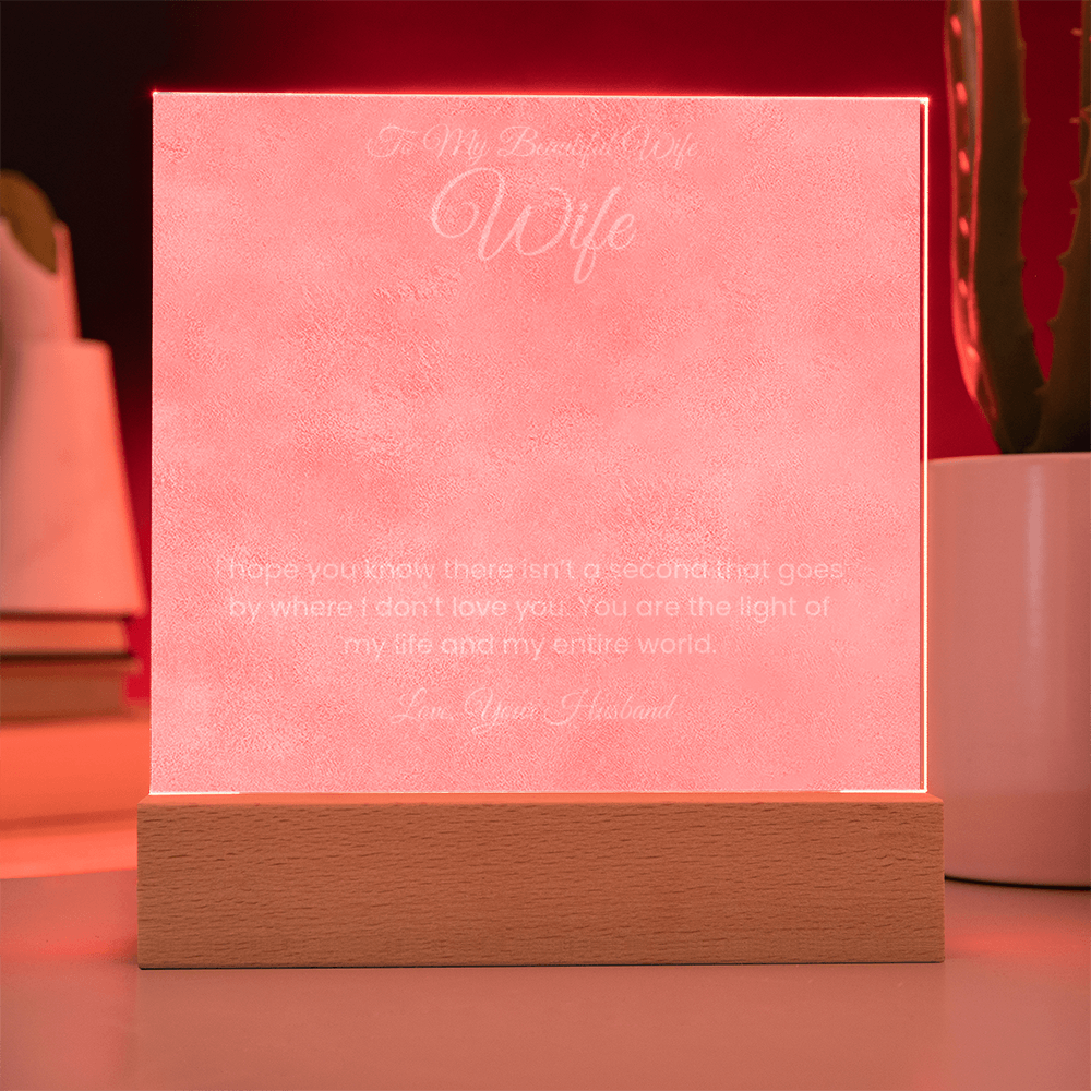 To My beautiful wife