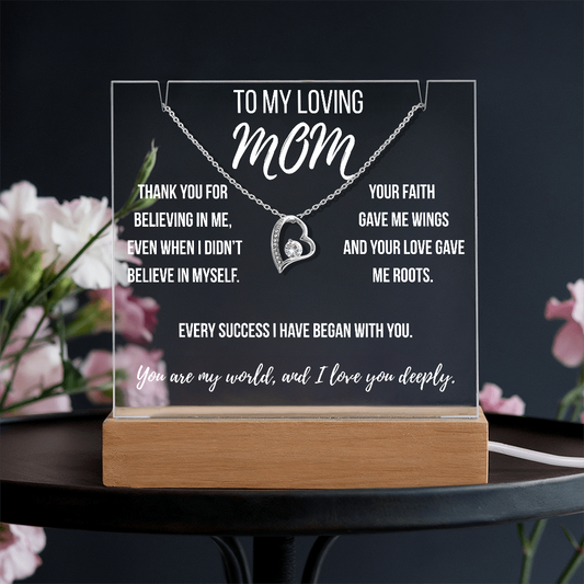 Mom - Thank you for believing in me.